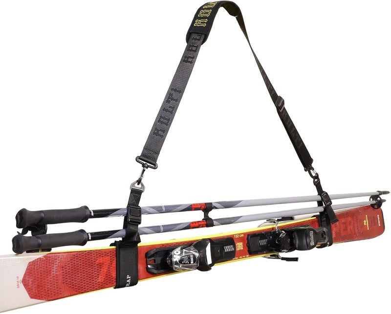 Kolti Ski Strap & Pole Carrier, Adjustable Shoulder Straps Features Cushioned Shoulder Pad & Strong Buckle - Image 2